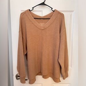Aerie Cappuccino Vneck sweatshirt